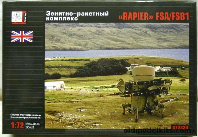 Gran Ltd 1/72 Rapier FSA/FSB1 SAM Missile Battery, G72320 plastic model kit
